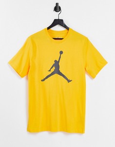 Желтая футболка с большим логотипом Nike Jordan Jumpman-Желтый