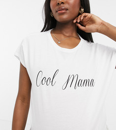 Белая футболка с надписью "Cool Mama" GeBe Maternity-Белый