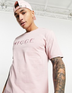 Нежно-розовая футболка Nicce Mercury-Розовый цвет