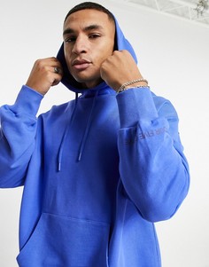 Синий худи без застежек ASOS 4505-Голубой