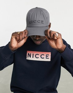 Серая кепка с логотипом Nicce Argon-Серый