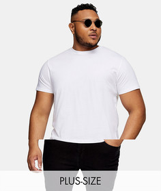 Набор из 3 белых классических футболок Topman Big & Tall-Белый