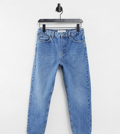 Синие джинсы в винтажном стиле Topshop Petite-Голубой