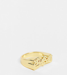 Позолоченное кольцо с надписью "Juicy" Image Gang-Золотистый