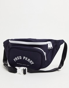 Темно-синяя сумка-кошелек на пояс с контрастным логотипом Fred Perry-Темно-синий