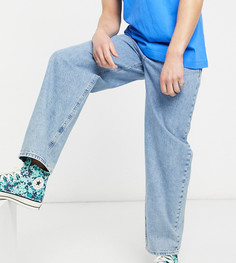 Выбеленные свободные джинсы в стиле 90-х, изготовленные с применением природосберегающих технологий Reclaimed Vintage Inspired-Голубой