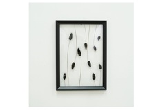Панно с чёрным лагурусом (wowbotanica) черный 23x32 см.