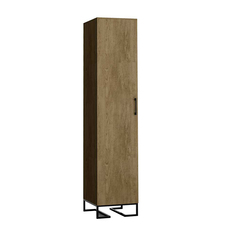 Шкаф одностворчатый loft (r-home) коричневый 50x230x45 см.