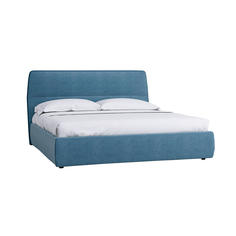 Кровать сканди сапфир арт (r-home) голубой 156x119x230 см.