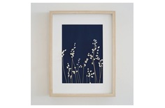 Панно с бризой (wowbotanica) синий 32x42 см.