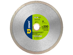 Диск Graff Master Алмазный по керамике 200x10x2.4x30/25.4/22.23mm 1020010