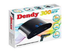 Игровая приставка Dendy 300 игр + световой пистолет