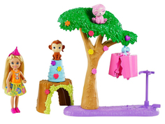 Кукла Mattel Barbie Челси с питомцами и аксессуарами GTM84