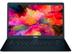 Ноутбук Haier A1400ED Black TD0036475RU (Intel Celeron N3350 1.1 GHz/4096Mb/64Gb eMMC/Intel HD Graphics/Wi-Fi/Bluetooth/Cam/14.1/1366x768/DOS)