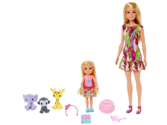 Кукла Mattel Barbie Барби и Челси с питомцами GTM82