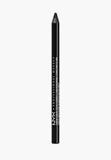 Карандаш для глаз Nyx Professional Makeup стойкий "Slide On Pencil", оттенок 07, JET BLACK, перламутровый, 1.2 г