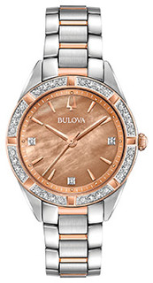Японские наручные женские часы Bulova 98R264. Коллекция Sutton