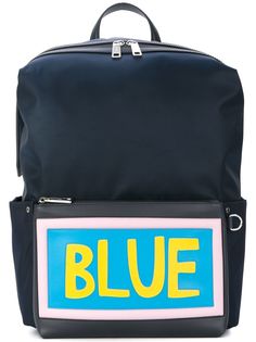 Fendi рюкзак с нашивкой Blue