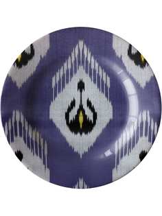 Les-Ottomans керамическая тарелка с узором икат (28 см)