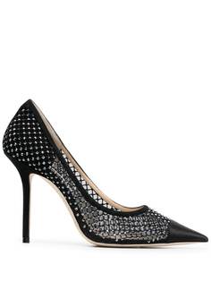 Jimmy Choo туфли-лодочки Love 100 с кристаллами