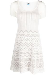 M Missoni платье с узором зигзаг