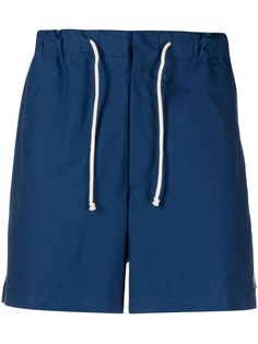 Jil Sander шорты с кулиской и нашивкой-логотипом