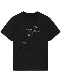 Givenchy футболка с эффектом тромплей