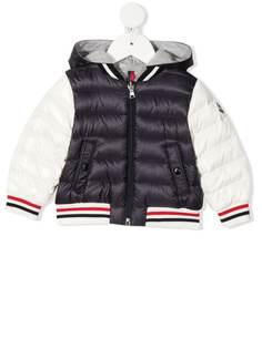 Moncler Enfant пуховик с полосками