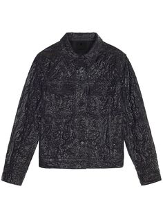 Givenchy джинсовая куртка с жатым эффектом