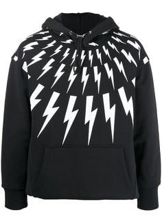 Neil Barrett худи с принтом Thunderbolt