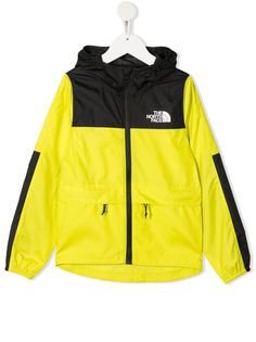 The North Face Kids куртка в стиле колор-блок с капюшоном