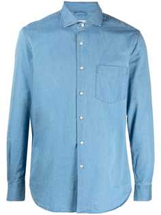 Aspesi джинсовая рубашка с длинными рукавами