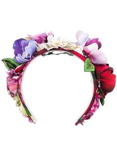 Dolce & Gabbana обруч для волос с цветочным декором