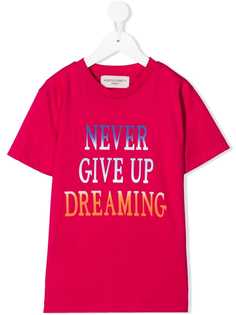 Alberta Ferretti Kids футболка Never Give Up