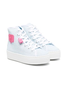 Chiara Ferragni Kids высокие кеды Eyelike
