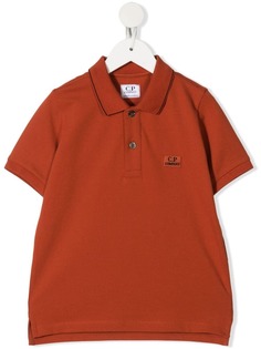 C.P. Company Kids рубашка поло с нашивкой-логотипом