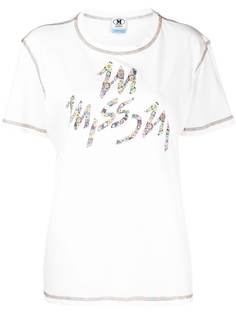 M Missoni футболка с цветочным принтом