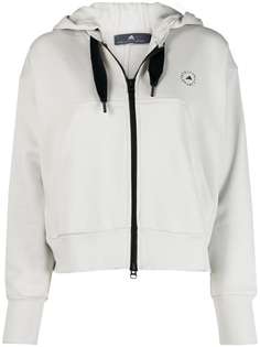 adidas by Stella McCartney худи на молнии с логотипом