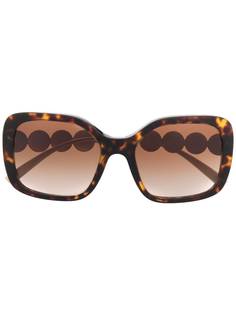 Versace Eyewear солнцезащитные очки в квадратной оправе с декором Medusa