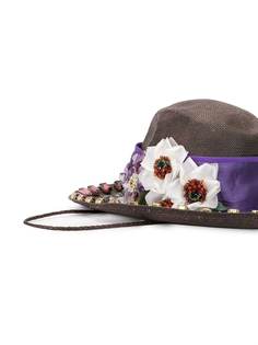 Dolce & Gabbana шляпа с цветочным декором