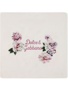 Dolce & Gabbana Kids одеяло с цветочным принтом