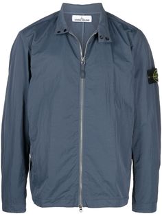 Stone Island куртка с нашивкой-логотипом