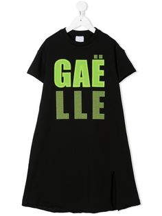 Gaelle Paris Kids платье-футболка с заклепками и логотипом