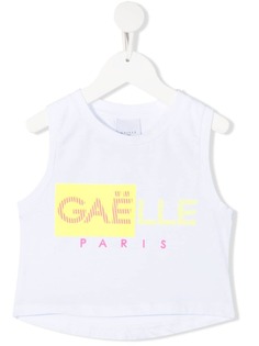 Gaelle Paris Kids укороченный топ с логотипом