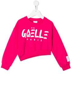 Gaelle Paris Kids укороченная толстовка с логотипом