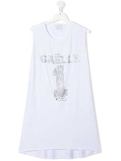 Gaelle Paris Kids платье с заклепками и логотипом