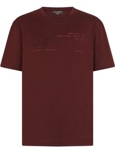 Dolce & Gabbana футболка с круглым вырезом и логотипом DG