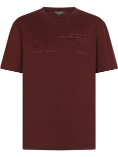 Dolce & Gabbana футболка с круглым вырезом и логотипом DG