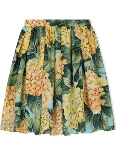 Dolce & Gabbana Kids поплиновая юбка с принтом
