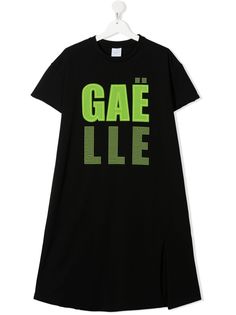 Gaelle Paris Kids платье-футболка с заклепками и логотипом